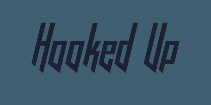Hooked Up One Oh One font preview