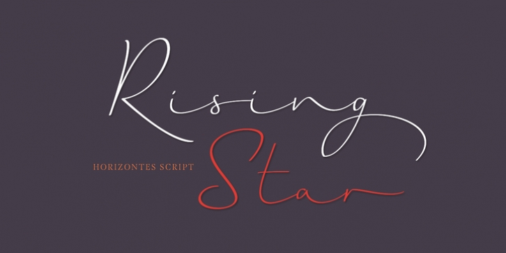 Horizontes Script font preview