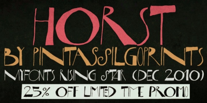 Horst font preview