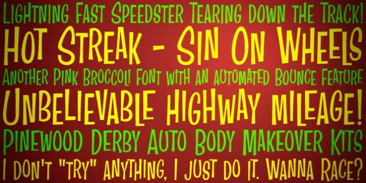 Hot Streak PB font preview