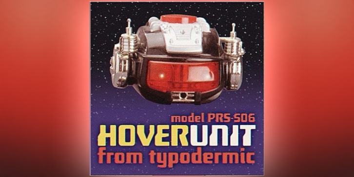Hoverunit font preview