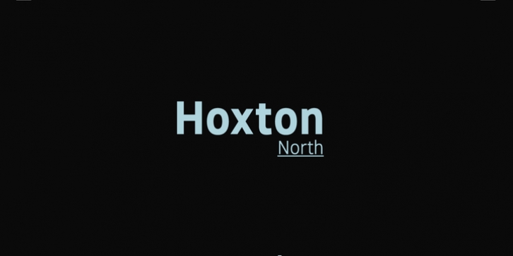 Hoxton North font preview