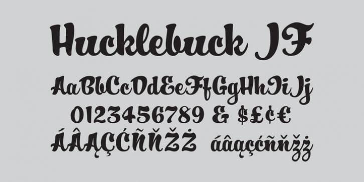Hucklebuck JF font preview
