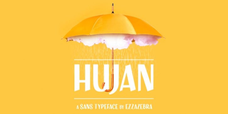 Hujan font preview