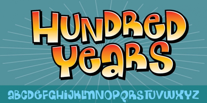 Hundred Years font preview