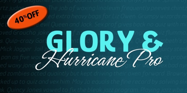 Hurricane font preview