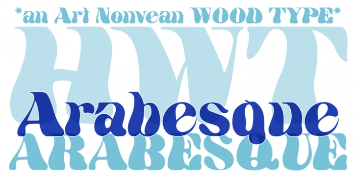 HWT Arabesque font preview