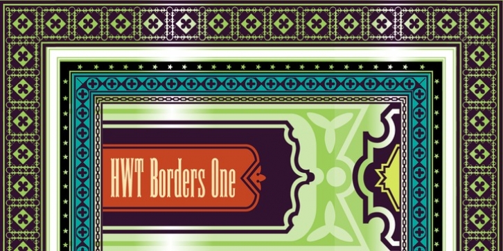 HWT Borders One font preview