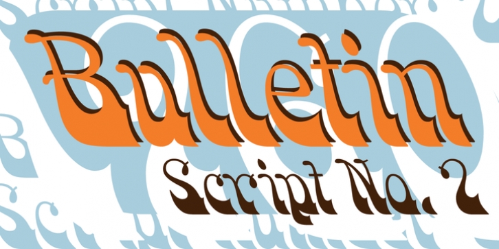 HWT Bulletin Script Two font preview