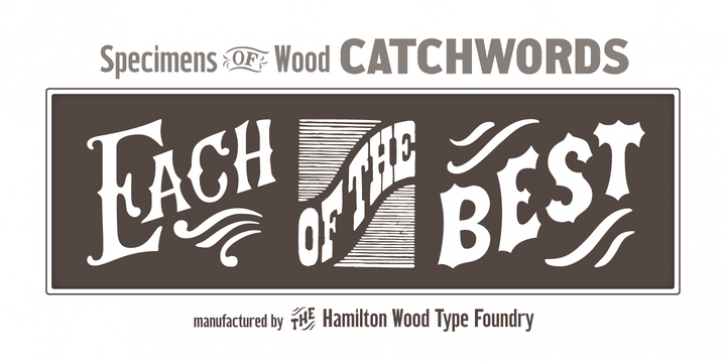 HWT Catchwords font preview