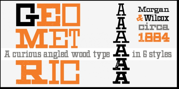 HWT Geometric font preview