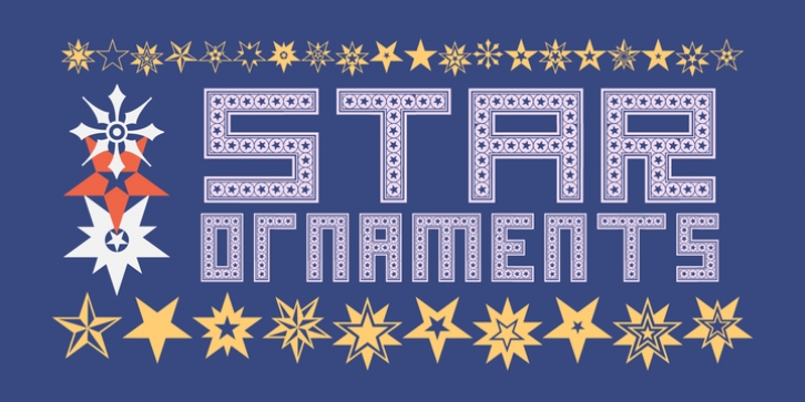 HWT Star Ornaments font preview