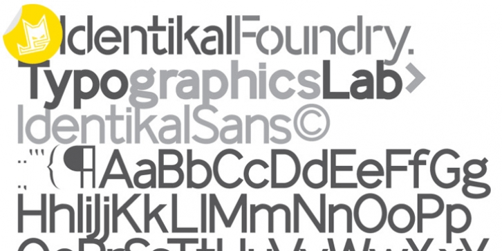 Identikal Sans font preview