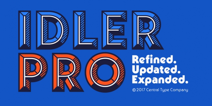 Idler Pro font preview