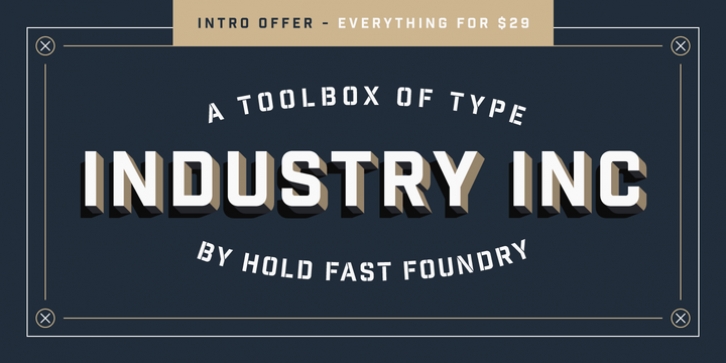 Industry Inc font preview