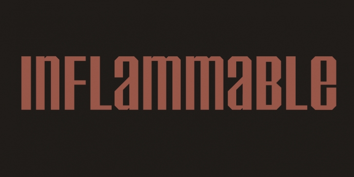 Inflammable Age font preview