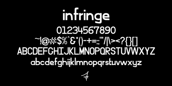 infringe font preview