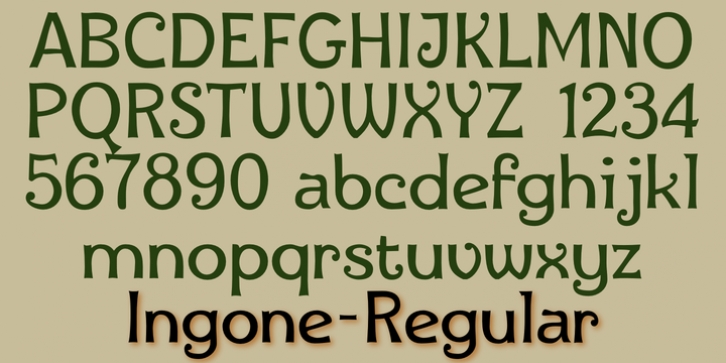 Ingone font preview