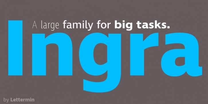 Ingra font preview