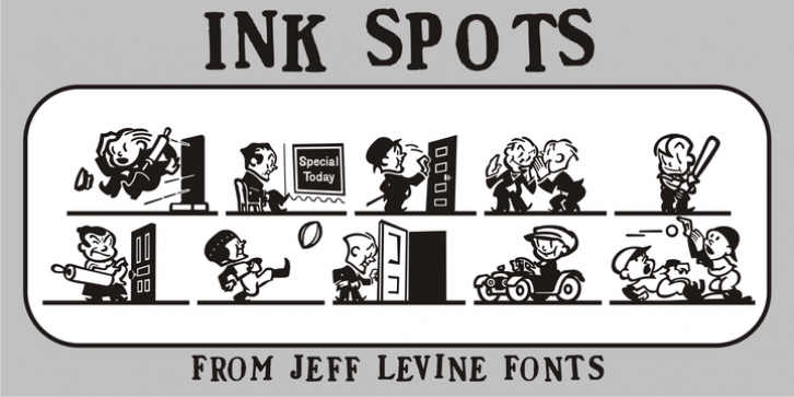 Ink Spots JNL font preview