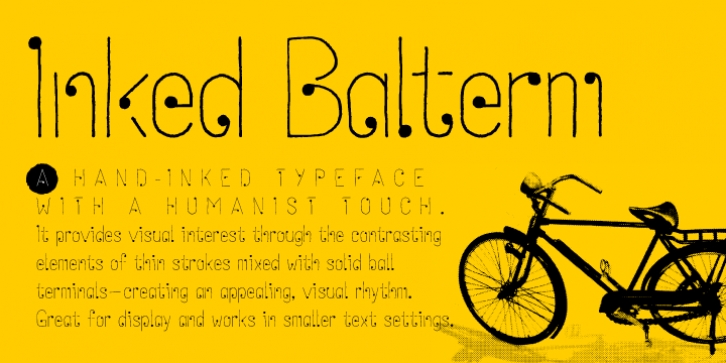 Inked Balterm font preview