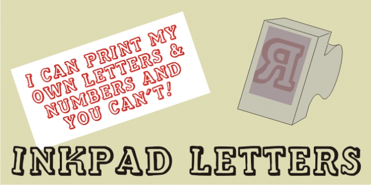 Inkpad Letters JNL font preview