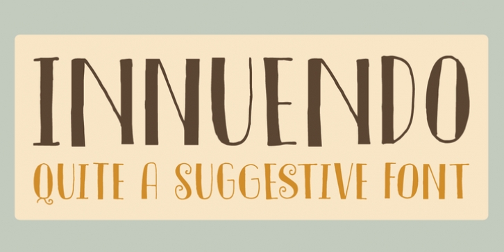 Innuendo font preview