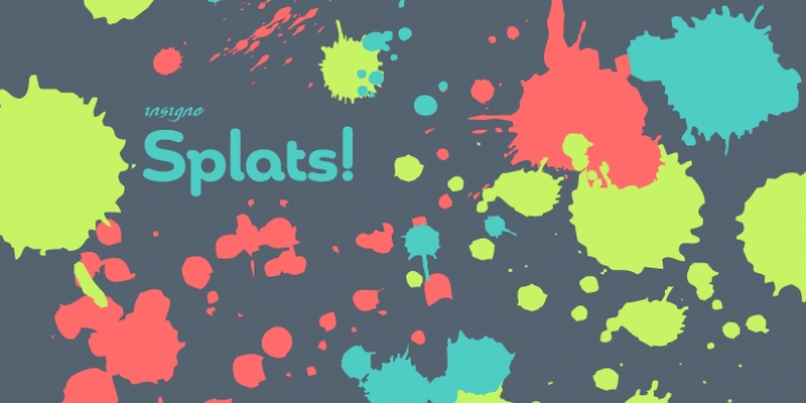 Insigne Splats! font preview