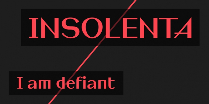 Insolenta font preview