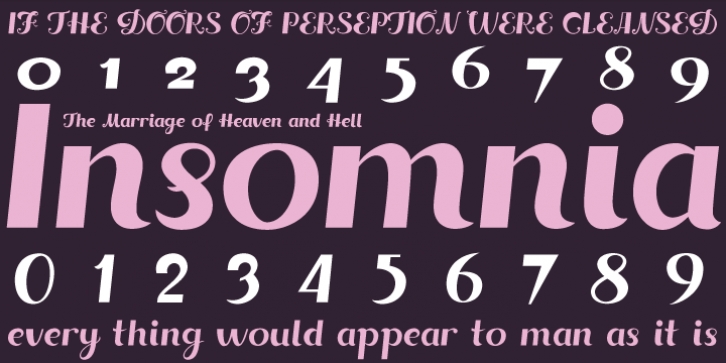 Insomnia font preview