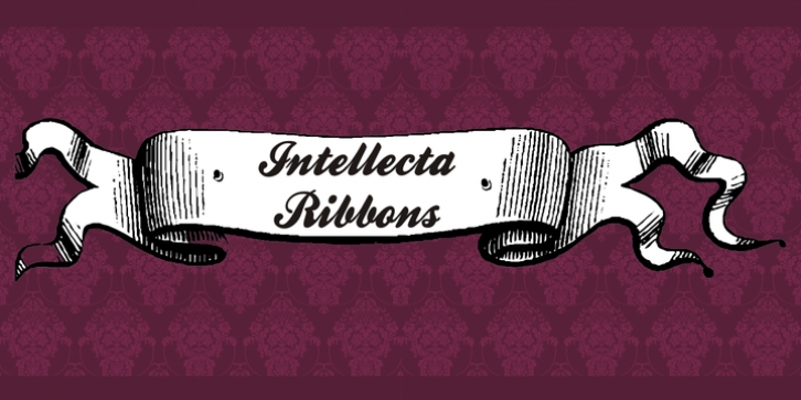 Intellecta Ribbons font preview