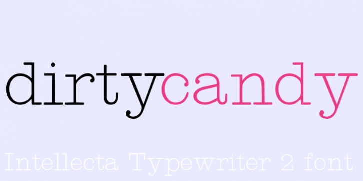 Intellecta Typewriter 2 font preview