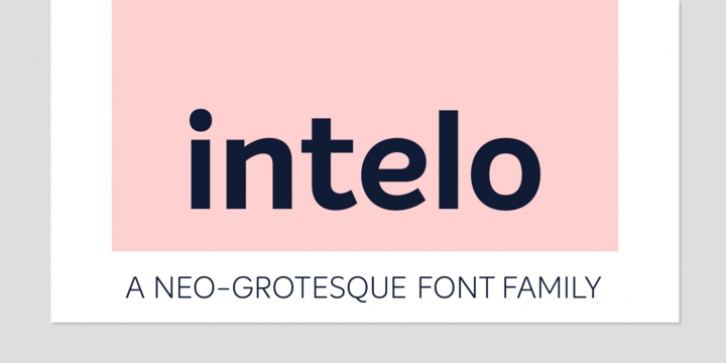 Intelo font preview