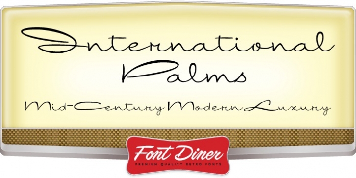 International Palms font preview