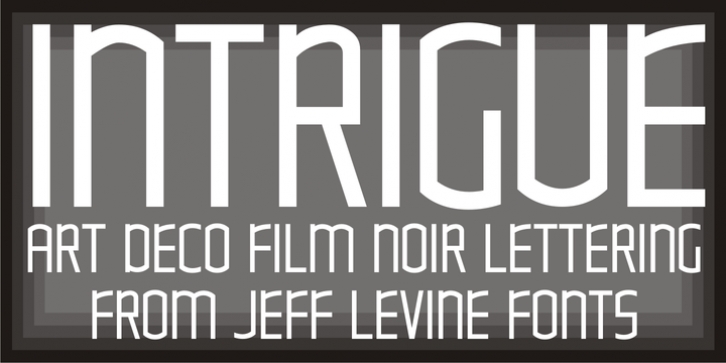 Intrigue JNL font preview