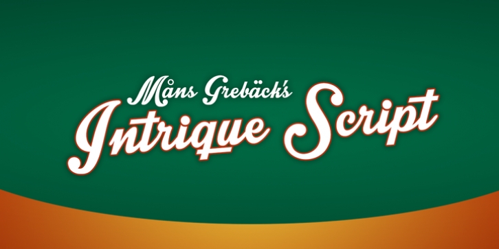 Intrique Script font preview