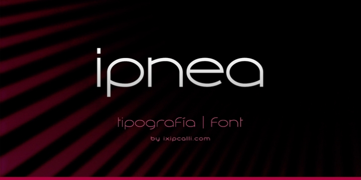 Ipnea font preview