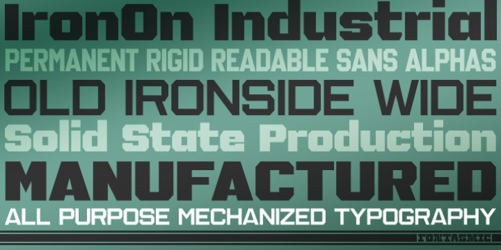 IronOn font preview