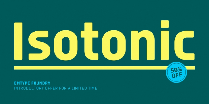 Isotonic font preview