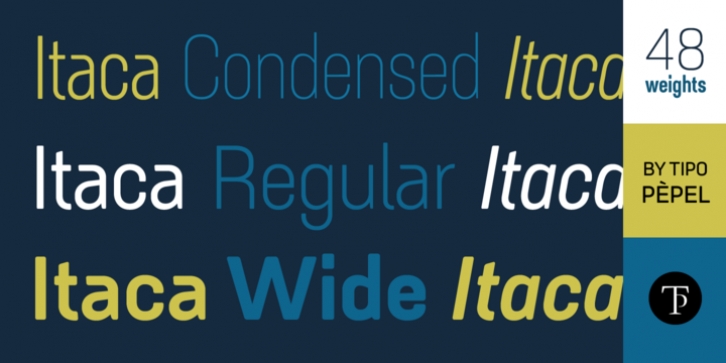 Itaca font preview