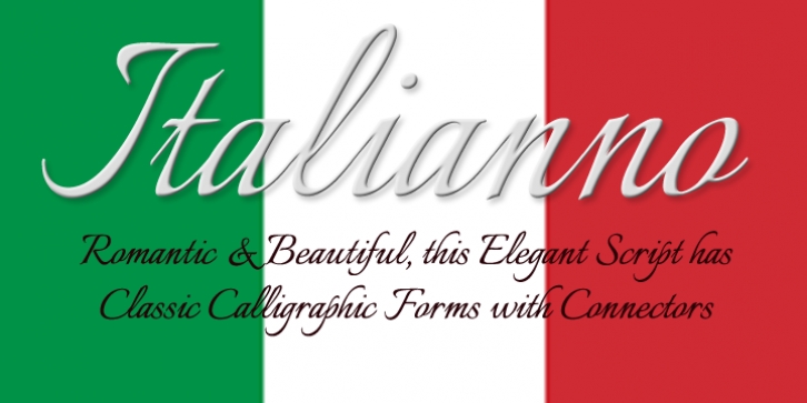 Italianno font preview