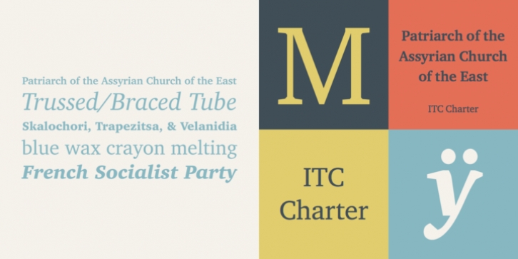 ITC Charter font preview