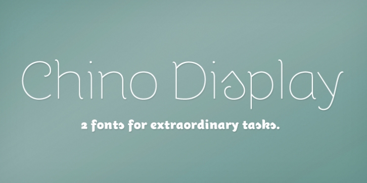 ITC Chino Display font preview