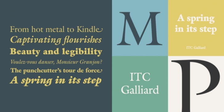 ITC Galliard font preview