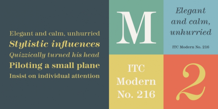 ITC Modern No. 216 font preview