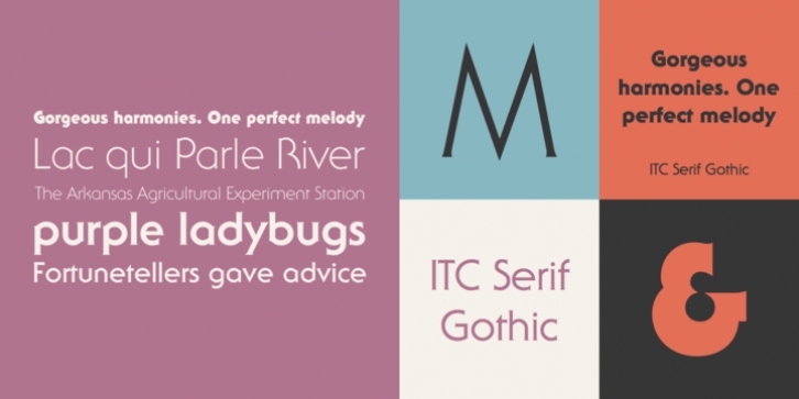 ITC Serif Gothic font preview
