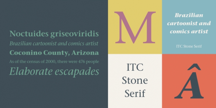 ITC Stone Serif font preview