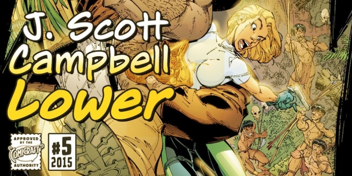 J. Scott Campbell Lower font preview