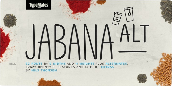 Jabana Alt font preview