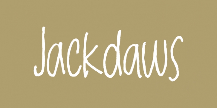 Jackdaws font preview